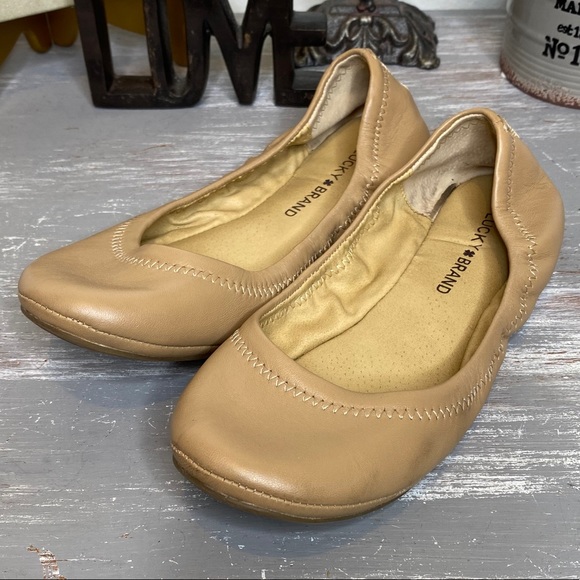 Lucky Brand Emmie leather ballet flat size 7M - Picture 1 of 11